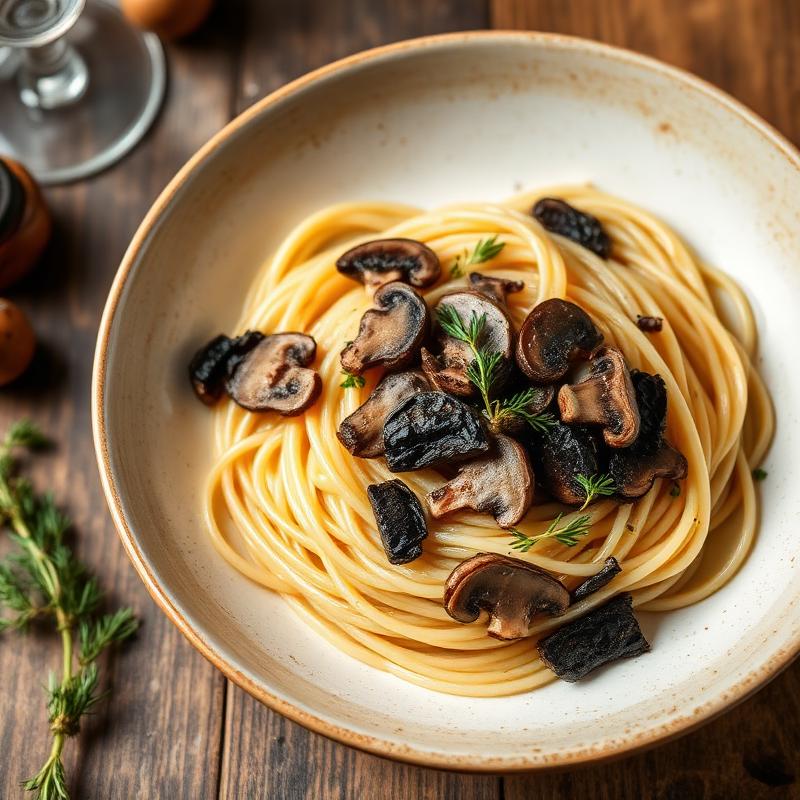 Spaghetti Truffle Mushroom